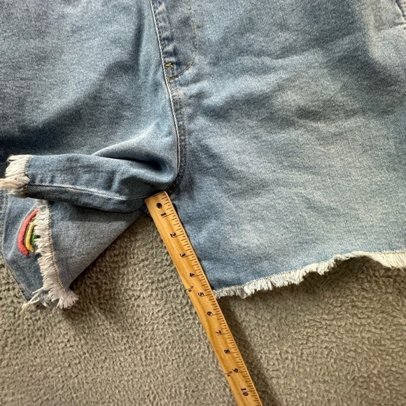 Womens romper small blue RAINBOW Light Wash Denim NWT - Picture 8 of 11